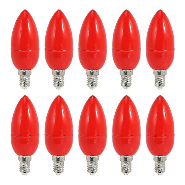 Red Fortune E14 LED-kynttilälamput, energiaa säästävät, 10 kpl Jumalan valoihin