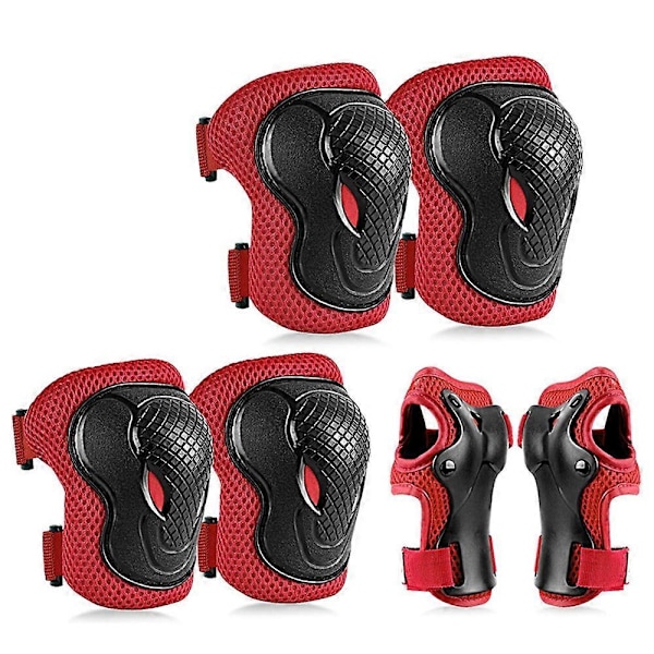 MD-611 6 st/set Barn Cykel Rullskridsko Knä Armbåge Handledsskydd Skateboard Skidskydd Style I