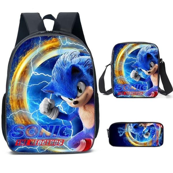 Sonic SONIC skolesekk ryggsekk for studenter