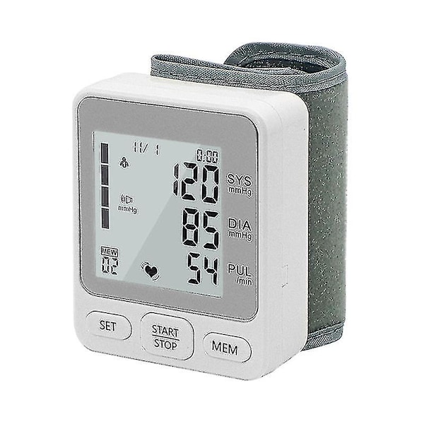 Digitalt medicinsk LCD håndledsblodtryksapparat automatisk blodtryksmåler tonometer håndledsblodtryksmåler tonometer PXCL