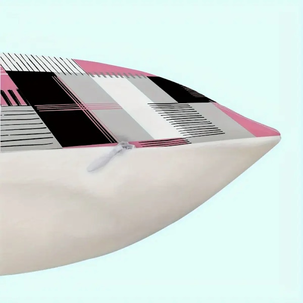 2-pakning Geometriske Firkantede Putetrekk - Slitesterk Polyester, Stilig Aksent for Soverom › Sofa, Allsidige Pynteputetrekk, Ingen Putefyll