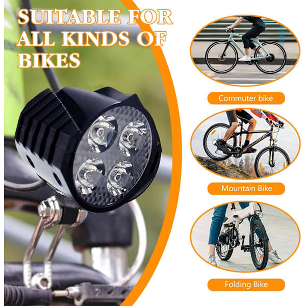 Reservedeler til Kukirin G2 MAX G2 PRO elektrisk sparkesykkel frontlys, styre, front LED-lys