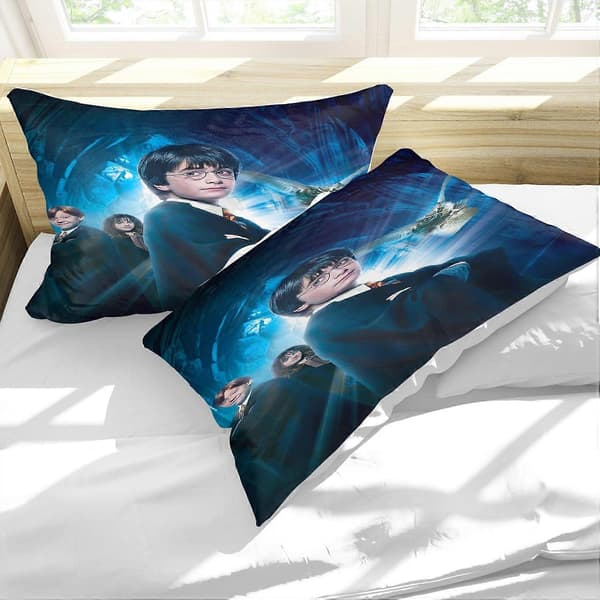 Harry Potter Påslakanset, Hogwarts Tecknad 3D-tryck Double200x200cm