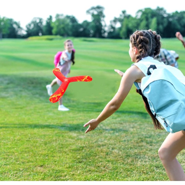 Paluuboomerang heittoon ja lentoon, takapihan urheilupeli, nopea frisbee, sopii takapihalle, telttailuun ja piknikille
