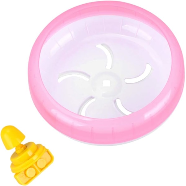 Rosa hamsterhjul löphjul träningshjul lämpligt för chinchillor, möss, igelkottar, sockerglidare, ekorrar, degus smådjur, leksaker för husdjur, plast
