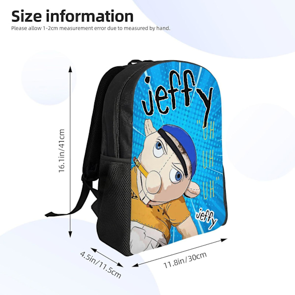 Skole Taske Sml Jeffy Rygsæk Elementary Middle School Skoletaske Stor Kapacitet Skuldertasker Casual Daypack Laptop Tasker Til Drenge Piger