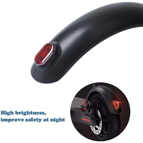 Ersättningskit för bakskärm till Xiaomi M365/M365 Pro scooter, inklusive bakskärmsfäste och baklykta