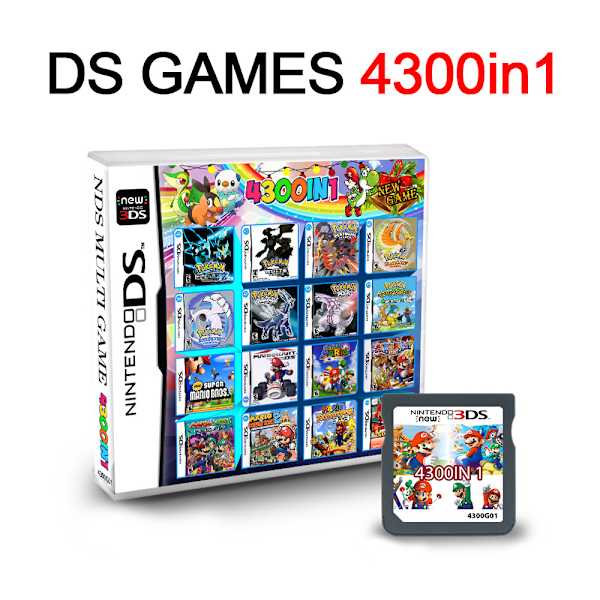 NDS spilkort DS Amerikansk version Europæisk version spil alt-i-en V2 ny version NDS spilkort i æske