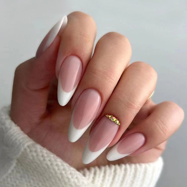 24 lange mandellange falske negle combination 3