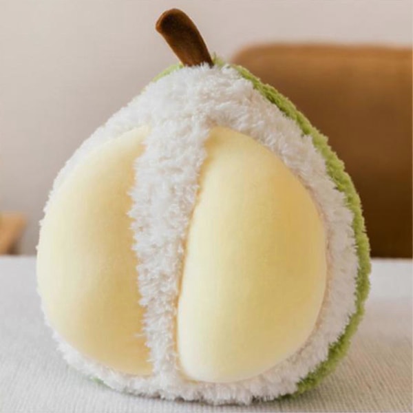 Kreativ Frukt Plyschleksak Mjuk och Bekväm Gosedjur Durian 20 cm