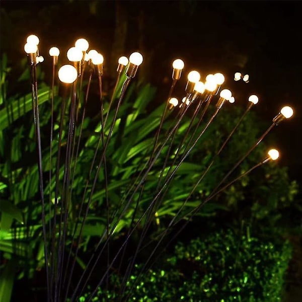 Solar Swaying Garden Light, solcelledrevet Firefly Lights Utendørs Vanntett, svaiende dekorativt