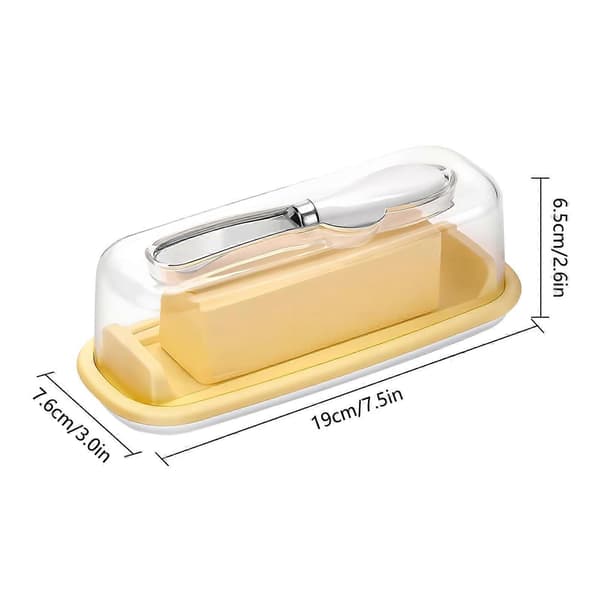Gallonpåsar Tupperware Förseglad Smörskål med Lock, Lättskopad Smörförvaringsbehållare