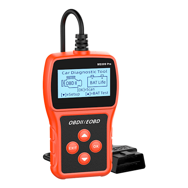 MS309PRO OBD diagnostisk værktøj batteritest bilkode læser biltester OBD