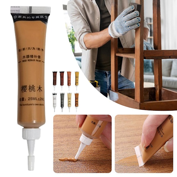Puttys Reparationsfyldstoffer til Træ Hårdttræ Gulvreparationssæt til Skab Bord yellow sandalwood