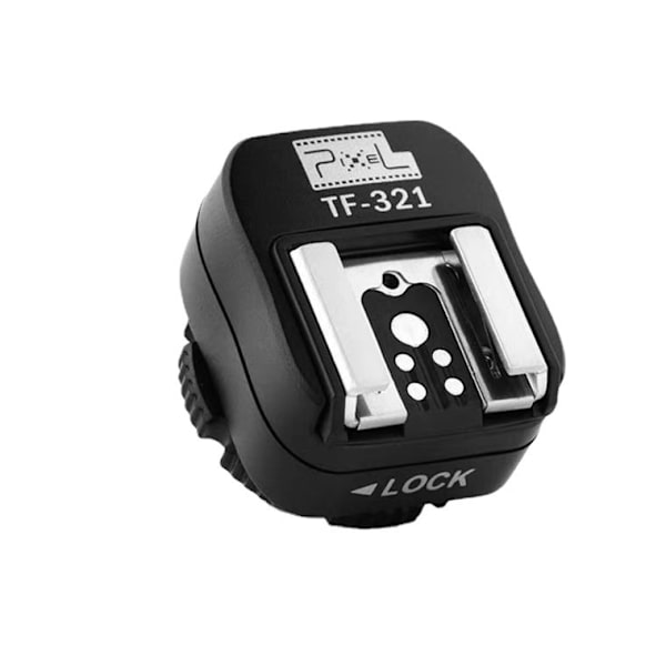 Ny TF-321 blitsskoadapter for Canon-blits, svart