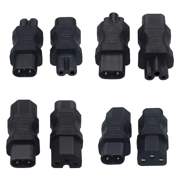 Kevyt uros-naarasadapteri C7 - C8 suora adapteri C8 - C13 / C8 - C15
