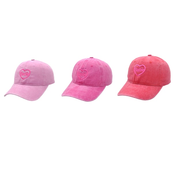 Sommar Barbie Baseball Cap Mode Vuxna Flickor Pojkar Justerbar Black