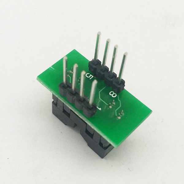 MSOP8 till DIP8 MCU Test IC-sockel Programmer Adapter Socket