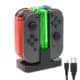 DOBE Opladningsdock Kompatibel med Switch til Joy Con & OLED Model Controller med Lampepost LED Indikation TNS-875