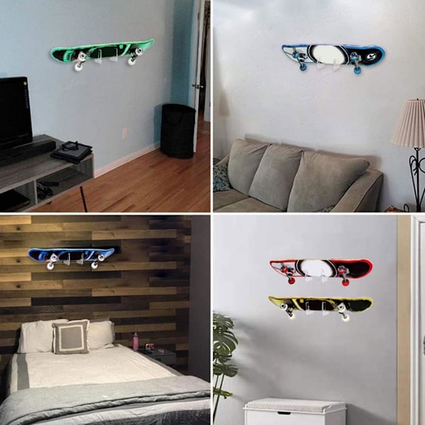 Skateboard Display Stativ Longboard Display Stativ, Skateboard Veggfeste, Skateboard Veggfeste, Longboard Snowboard, Vannski og Elektrisk Skateboard