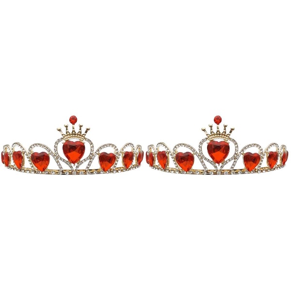 2pcs Cake Decor Crown Bride Crown Headwear Fashionable Wedding Party Headwear