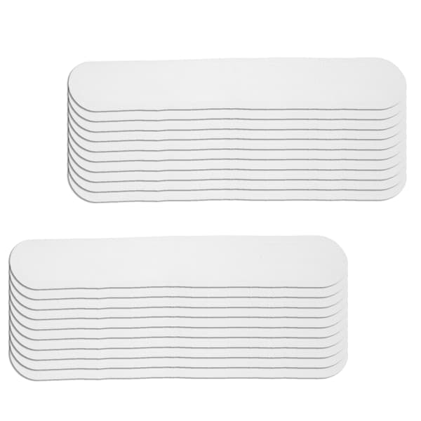 20 st Krage Svett Pads Engångs Hatt Krage Svettfläckar Självhäftande Nackfoder Pads (Vit)