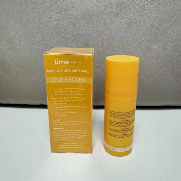 Timeless CEF Double Essence - Antioksidanttiessenssi 20% Prototyyppi VC, Ferulihappo ja VE 30ml - Kirkastaa ja Kiinteyttää