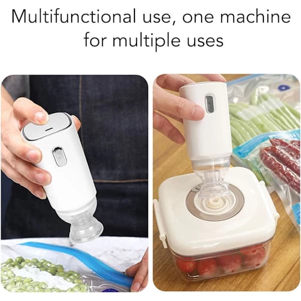 Automatic Vacuum Pump Bag, USB Rechargeable Portable Handheld Electric Air Pump, Vacuum Sealing Compression Pump