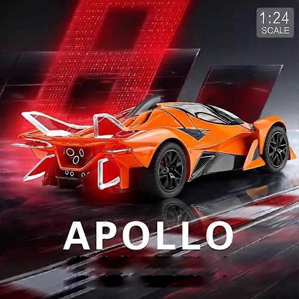 1/24 Apollo Project EVO Bolide Rataurheilu Alloy Malliauto Keräily Diecast Ajoneuvo Ääni Valo Leluauto Lasten Lelu Lahja red no box