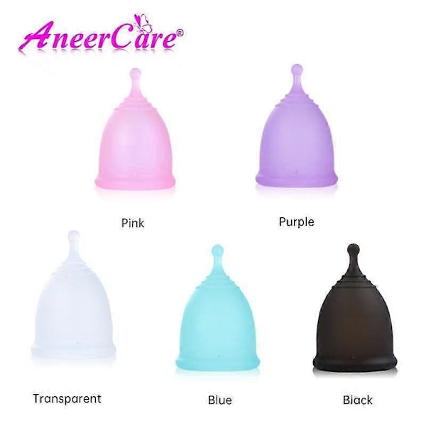 Menstruationskop - 3 menstruationskopper - Blød fleksibel silikone af medicinsk kvalitet for komfort