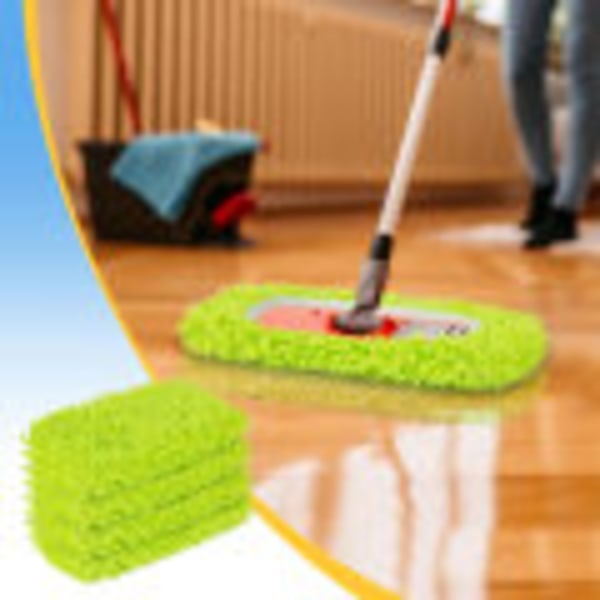 Återanvändbara Mikrofiber Torrmoppdukar för Våttorkning Kompatibla med Swiffer Sweeper Mopp Ersättningsmoppar för Rengöring av Hårda Trägolv...