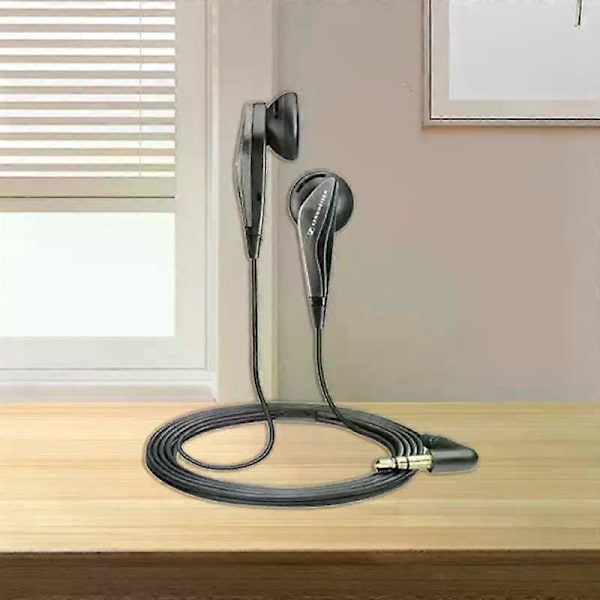Heta Original Sennheiser MX375 Stereo Hörlurar Djup Bas 3.5mm Headset Sporthörlurar HD Upplösning HIFI Brusreducering Black 2pcs