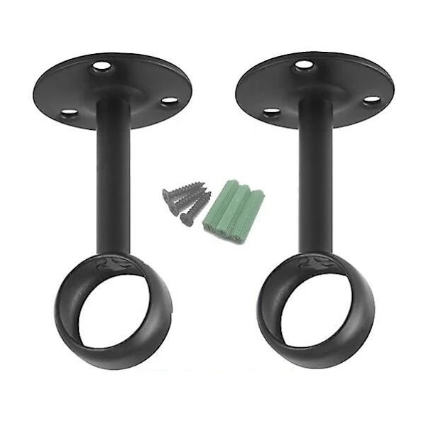 Gardinstångsfäste, lämpligt för gardinstänger, takmontering, gardinstångsfäste, 2-pack.