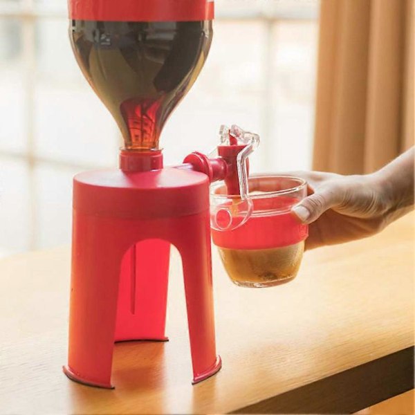 Cokes Inverterad Dryckesautomat, kreativ handtrycks kolsyrad dryckesmaskin, enkel brytare dryckesdispenser för köksbar hem