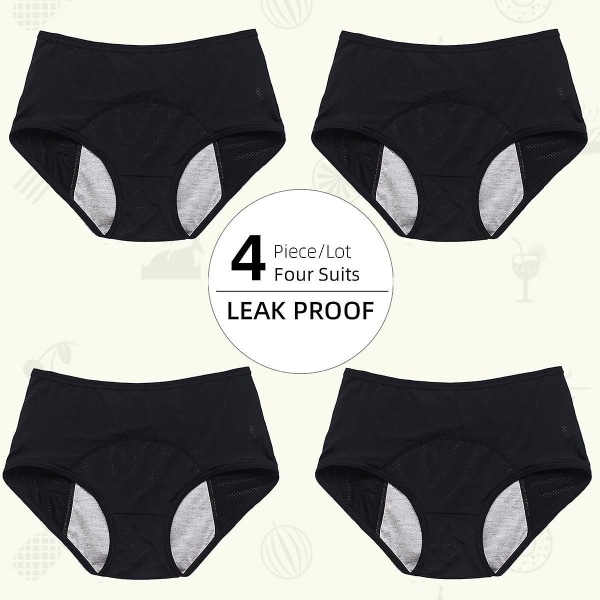 5-Pack Physiology Pants Medelhög midja damunderkläder black XL