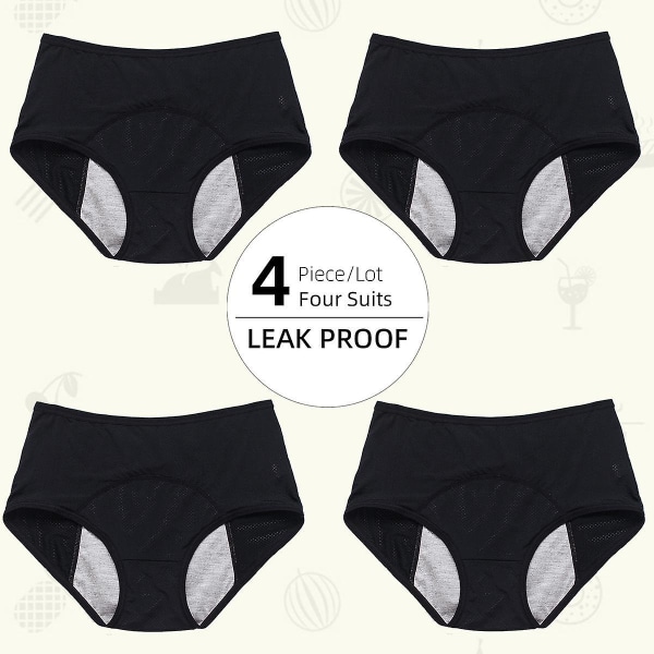 5-Pack Physiology Pants Middels høy midje dameundertøy apricot 2XL