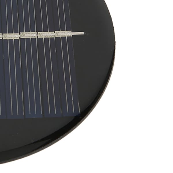 2 stk. solpanel 6V rund 80 mm høj konverteringsrate god lystransmission polysilicium solcellepanel