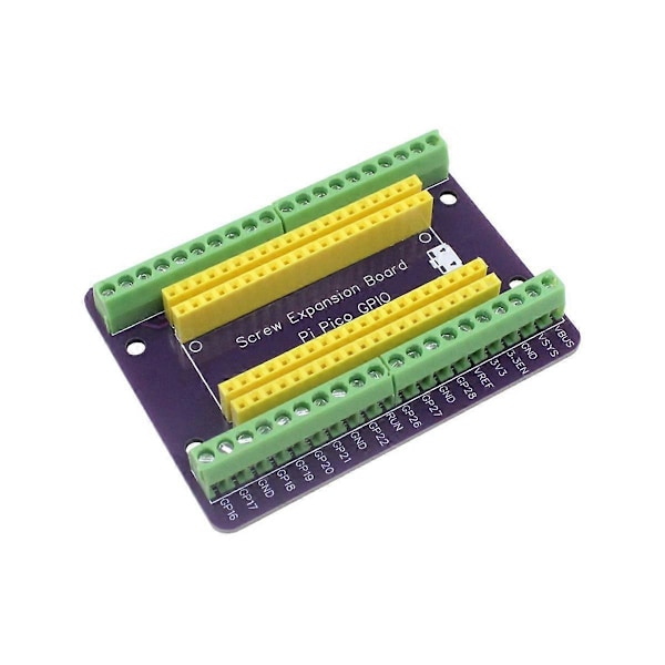 PICO GPIO -laajennuskortille Picow Terminal GPIO -liitäntämoduuli sisäänrakennetuilla uros- ja naarasnastalla (Juotettu)