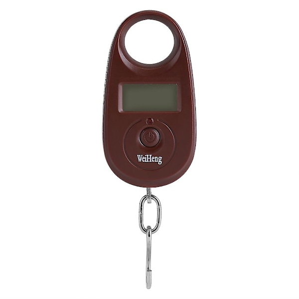 25kg/5g Mini Digitaalinen Ripustettava Koukkuvaaka LCD Elektroninen Taskuvaaka - Kahvi