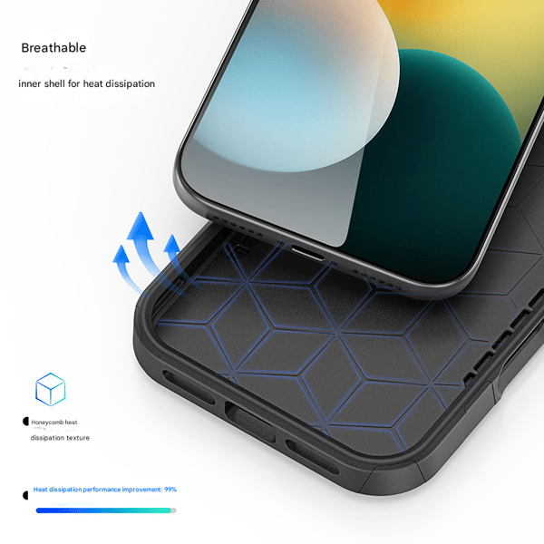 Militærgrad Støtsikkert iPhone-deksel for iPhone 17-serien - Robust og slitesterkt deksel med stilig geometrisk design Simple Shadow Pattern iPhone?17 Air