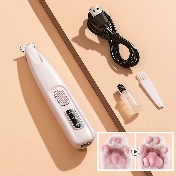 Pet Micro Precision Trimmer, Tyst Sladdlös Hundtass Trimmer, Uppladdningsbar Pet Hårtrimmer