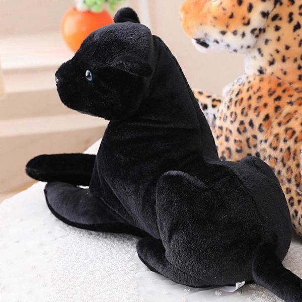 Plys Fyldt Sort Leopard Ledsager Dyr Plys Fødselsdagsgaver Miljøvenlig Plys til Kæmpe Panter til Dukke Behagelig 30CM
