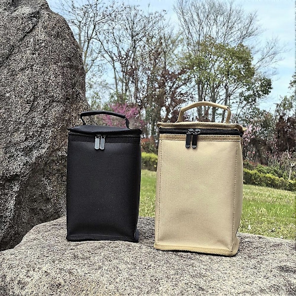 Oppbevaringspose for butangassflaske, sammenleggbar og bærbar for camping