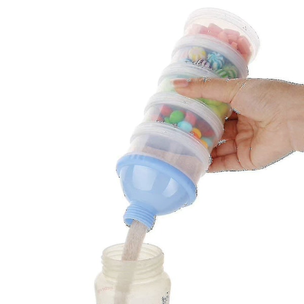 Mælkepulverdispenser, formelmælkepulverske til 5 lag