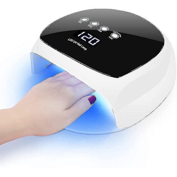 80W UV LED-lampa för gelnaglar. Nageltork med automatisk sensor. 30/60/90/120s Timer