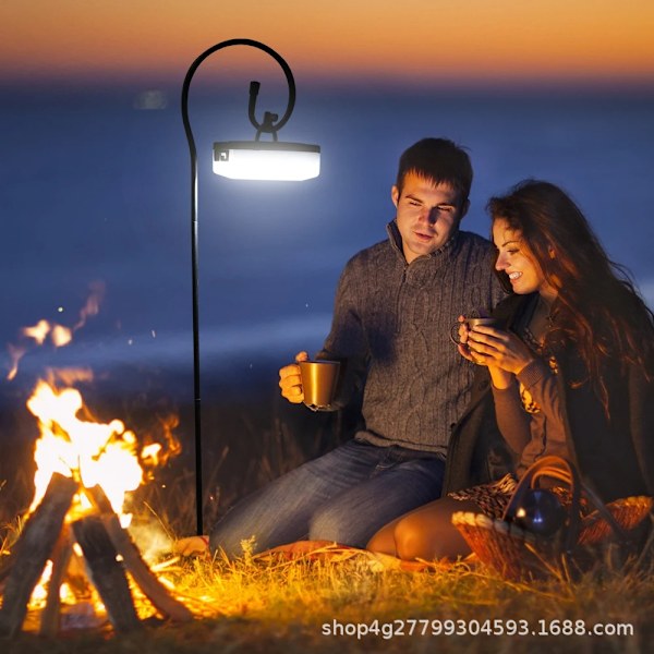 Ny stil infällbar LED-lampa camping förvaring måttband ljus tält atmosfär ljus multifunktionell julbelysning förvaringsslinga