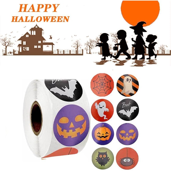 Halloween klistermärke, Halloween klistermärke Roll, pumpa klistermärke