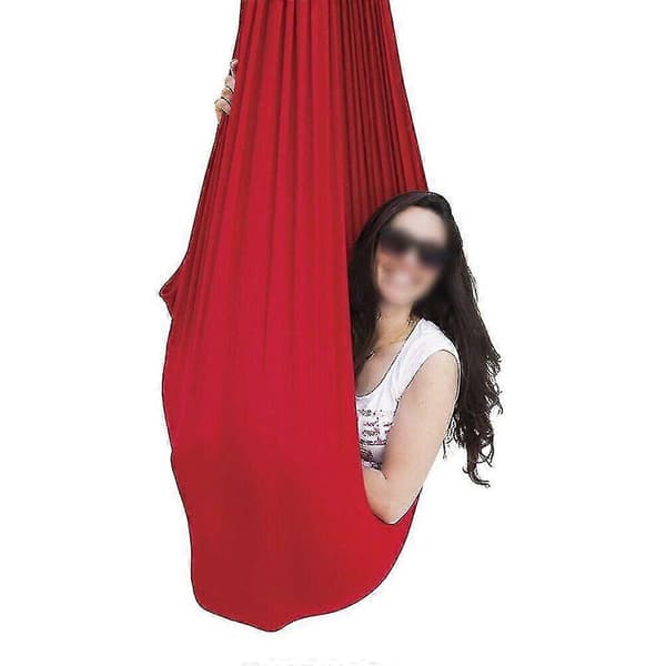 Sensorisk Gunga för Barnterapi - Yoga Gungstol Barn Krama Autism Aspergers Red