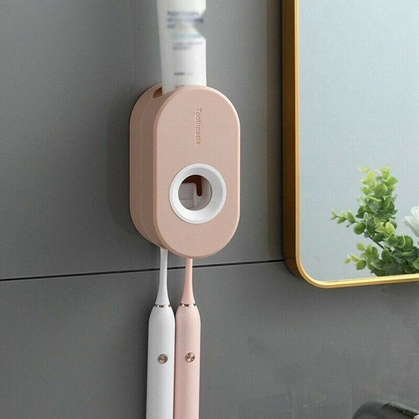 Automatisk tandkräm dispenser väggmonterad tandborste au