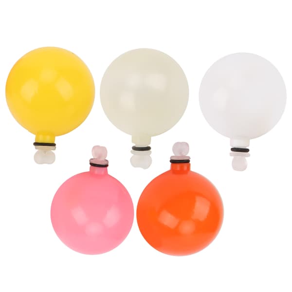 5 stk. Plastikk Stick On Float Foam Tear Drop Bobber Tube Strike Indicator Fluefiskedeler